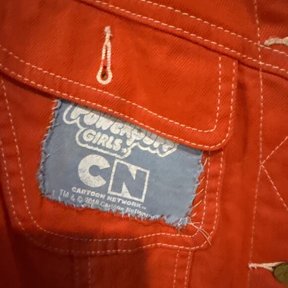 VERY SPECIAL polo ralph lauren red jacket Ft. Power puff Girls OOAK Size medium - Picture 3 of 10